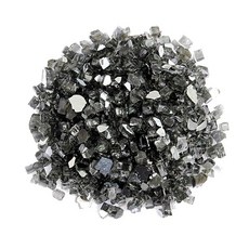 AZ 파티오 화덕 반투명 유리, 반사 유리, 20 lb, 블랙