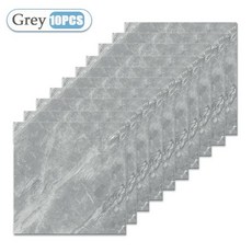 30X30CM 방수 인조 타일 홈 방유 장식용 벽지 벽 필앤스틱 방습 자가 접착 스티커, Grey, 10PCS, Grey 10PCS