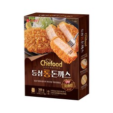 롯데 쉐푸드 도톰 등심통돈까스300g(약2cm 두께) 국내산 통등심 수제방식 통돈까스, 1개, 300g