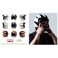 GU CAMP EVO 復古 3/4 安全帽, 復古銀,XXL, 1個