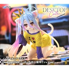 TAITO Desktop Cute 遊戲人生 白 貓耳T恤 ver., 1個