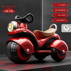 키즈카 어린이오토바이 전동 푸쉬카 바이크 장난감 유아 자동차, 레드(듀얼드라이브 리모컨 블루투스), 1개