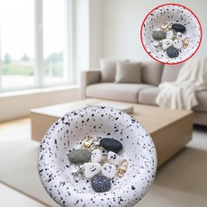 이색취미 반려돌 키우기세트 돌멩이친구 애완석 펫스톤, 1개, DSAM 2.골드 고리