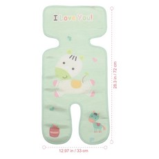 유모차 시트 쿠션 아이스 실크 소재 경량 통기성 쿨링 패드 라이너 카시트 쿨러 매트, 1개, 2. Light Green