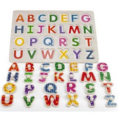 유아 영어 단어 학습용 알파벳 꼭지퍼즐 교구 어린이선물 유아장난감