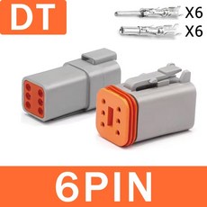 12PIN DEUTSCH 유형 고정 DTM DTP 플랜지 DT 자동차 와이어 방수 커넥터 플러그인, DT 6P