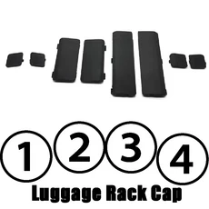 ABS 블랙 자동차 지붕 러기지 캡 제거 커버 혼다 CRV 2007 적합 액세서리 2 개, 09 Position 1234