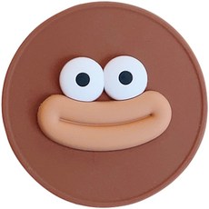 90개의 카메라를 위한 귀여운 외관의 카메라 렌즈 쉴드 소프트 실리콘 커버, 커피 컬러, 1개, 01 Coffee color