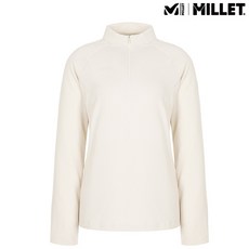 밀레 밀레 24FW 여성 봄가을 반집업 신축성좋은 조직감 배식 집업티__US