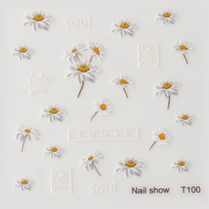 로모네일 데코스티커 113종 모음 셀프네일아트재료 네일데칼, 로모데코 T100, 1개