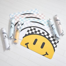 POSIELLA 第四代Big Smile軟式矽藻土腳踏墊 60 x 40 cm, 復古粉, 1個