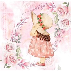 TS 人物0250-蝶谷巴特餐巾紙/藝術紙 Decoupage餐巾紙，精美圖案，適用於餐桌裝飾與手工藝創作, 1個, 22.5x22.5