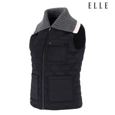 엘르골프 니트옷깃 다이아퀼팅 패딩 베스트 (여) 6J81451-199_CJ