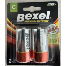 벡셀 알카라인 C형 건전지 LR14, 2개입, 3개