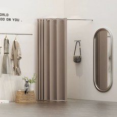 디스플레이 피팅룸 간이탈의실 가림막 조립식 옷가게 스튜디오 슬림, 기본구성, 80x80cm + 웜 베이지