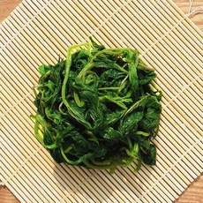 국내산 찹찹이 깻잎 밀양 꺳잎나물 깻순나물 꺳잎순 추부 데친 깻순, 1개, 300g