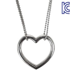 [KC인증]목걸이에 링이 걸리고 탈출도 하는 마술 드롭링(하트링)소 실버, 1세트