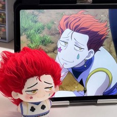 헌터x헌터 인형 키링 곤 키르아 히소카 귀여운 애니 굿즈, 1개, 03.히소카 모로, 10cm