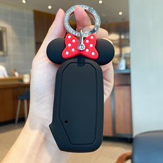 기아 호환 귀여운 차키케이스 자동차 키링 키홀더, K-5, 블랙