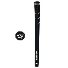 위너 OCTA 8각 엘라스토머 골프그립, 1개, 블랙/화이트