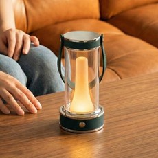 코넬 미니 무선 LED 램프 무드등 단스탠드 캠핑 렌턴 인테리어 오브제 탁상 조명, 포레스트그린