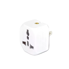 Dr.AV 聖岡 動力公牛 PB-86 萬國轉2P轉換頭 (台灣專用), 白色, 1個