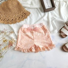 天晴童裝 女童蕾絲荷葉短褲 安全褲