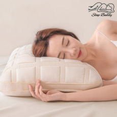 슬립버디 경추 목편한 꿀잠 호텔 빵 베개, 단색, 1개
