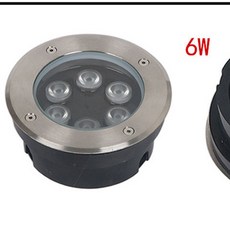 質量保證 矮水下地埋燈嵌入式led水下射燈不銹鋼水底燈防水超薄泳池燈水底燈 防水燈 12v24v110v220v可定製, 12V 6瓦紅黃藍綠（4選1）, 1個