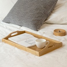 원목 접이식 좌식 우드 베드 미니 트레이 쟁반 테이블