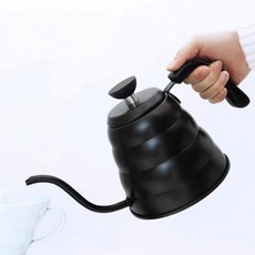 不鏽鋼/特氟龍雲朵細嘴掛耳手沖咖啡壺, 黑色(特氟龍), 1個
