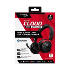 HyperX Cloud Mini Wireless 兒童無線耳機 85dB音量限制 25小時電池續航 藍牙多平台相容 黑紅色
