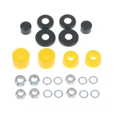 1세트 스케이트보드 부싱 가스켓 고무 롱보드 흡수 5인치 듀얼 키트 로커 스케이트보드용 리빌드 충격 트럭 브래킷 버텍스, yellow