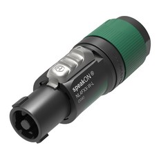 NEUTRIK NL4FXX-W-S 四孔喇叭線接頭 專業級音響連接器, 1個, 黑／綠