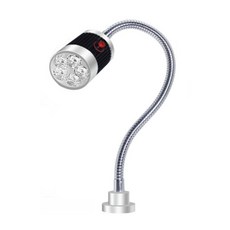 UV램프 독서등 LED 형광 자외선 검출 데스크 집게형, 버튼 스위치, 네온 UV 5W 400mm 자석, 기본 색상