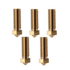 & X2 깍지 필라멘트 황동 1.75mm 와인더 프린터 노즐 프린터 X1 화산 사이드 Genius 3D 5/10 Artillery 3D Vyper PCs 옵션, 24)0.6mm - 5 Pcs  Sliver  kit
