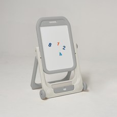 [베네베네On] 부릉부릉 유아 아기 자동차 보드 칠판 화이트보드, 아이보리+그레이, 1개