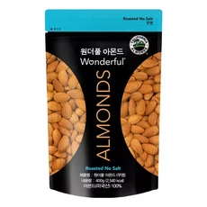 원더풀 아몬드 무염, 400g, 1세트