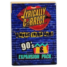 臺灣發貨-英文桌遊Lyrically Correct 家庭聚會嘻哈音樂歌詞挑戰遊戲卡牌, Lyrically Correct, 1個