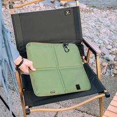 히트쉘 휴대용 접이식 방석, 카키