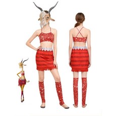 瘋狂動物城2 夏奇羊 Cosplay 服裝 萬聖節動漫角色扮演服, 夏奇羊全套,成人L, 1個