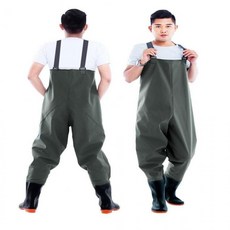 예초작업 갯벌체험 방수복 방수 멜빵 다목적 작업 작업복 바지 체험용 갯벌 낚시 예초, 카키\235mm, 1개