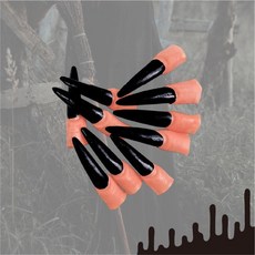 인생샷 시선강탈 SNS 할로윈 인스타 마녀손톱(10손가락 포토존 포토존 인증샷 1세트)프레스온, GS002977 할로윈마녀손톱 레드, 1개