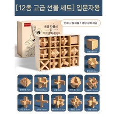 3d 입체퍼즐 자물쇠 두뇌훈련, 12개 럭셔리(초보)