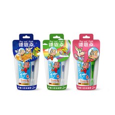 德恩奈兒童保健組 (德恩奈兒童牙膏90g+前觸兒童牙刷1支) 兒童牙刷牙膏組, 1個