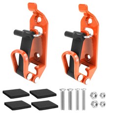 트럭 루프랙 클램프와 호환되는 삽 홀더 루프랙과 호환되는 중장비용 삽 마운트, Orange, 1세트