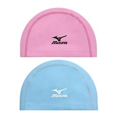 미즈노 코팅수모 N2GW46264 블루 핑크 수영모자, 1개