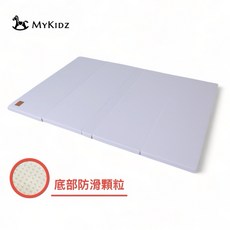 MYKIDZ 防滑抗菌五摺遊戲墊 爬行墊 地墊 無毒環保 防滑加厚 易於收納清潔, （防滑版）120*160無縫五摺墊-全灰