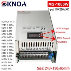 디지털 디스플레이 조정 가능한 1000W 전원 공급 장치 0-12V 15V 24V 27V 30V 36V 48V 60V 90V 100V 110V 150 200V 110 220V AC, 0-30VDC, 1개