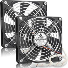 GDSTIME 140mm x 25mm PWM 케이스 팬 4핀 12V 140X25mm 고성능 브러시리스 DC 냉각 데스크탑 PC 컴퓨터용 2팩 131781